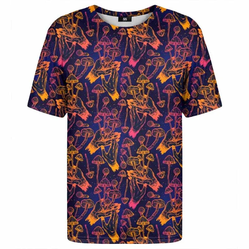 Psychedelic Plant Pattern Tee