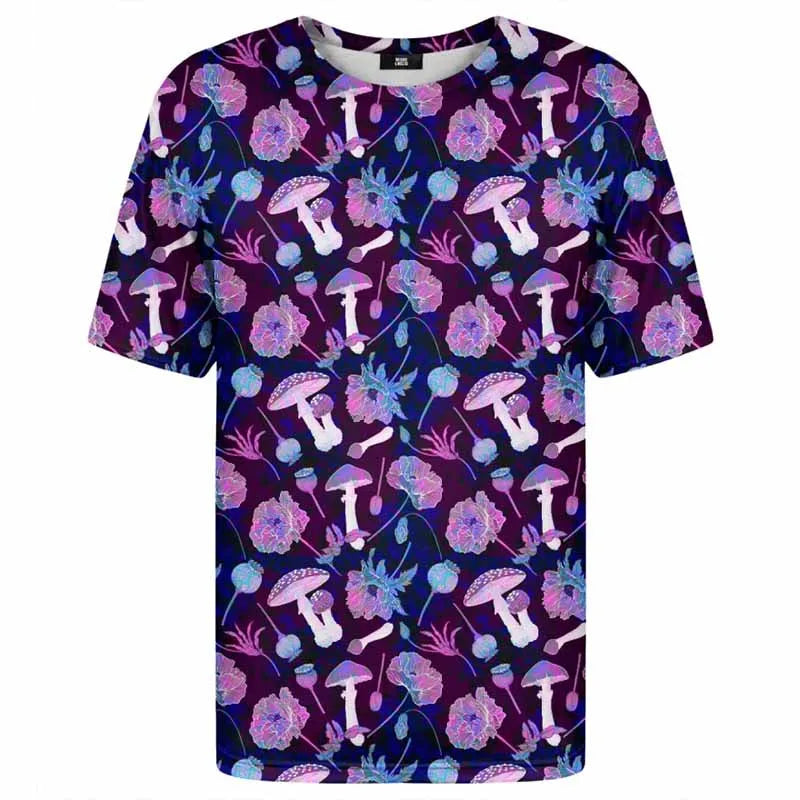 Psychedelic Plant Pattern Tee