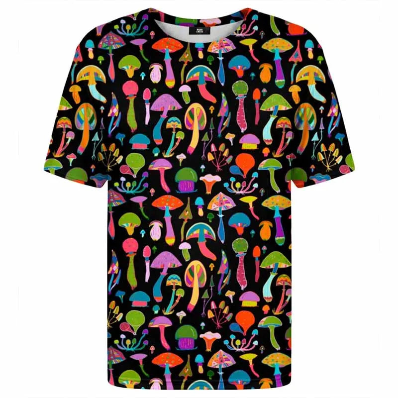 Psychedelic Plant Pattern Tee
